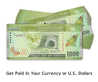 Get Paid In Your Currency or U.S. Dollars